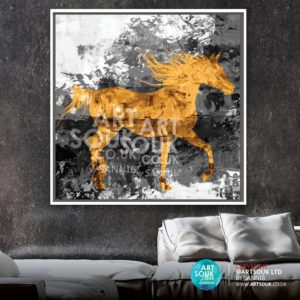 Abstract Horse Gold II